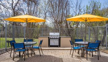 Picnic area with bbq grills